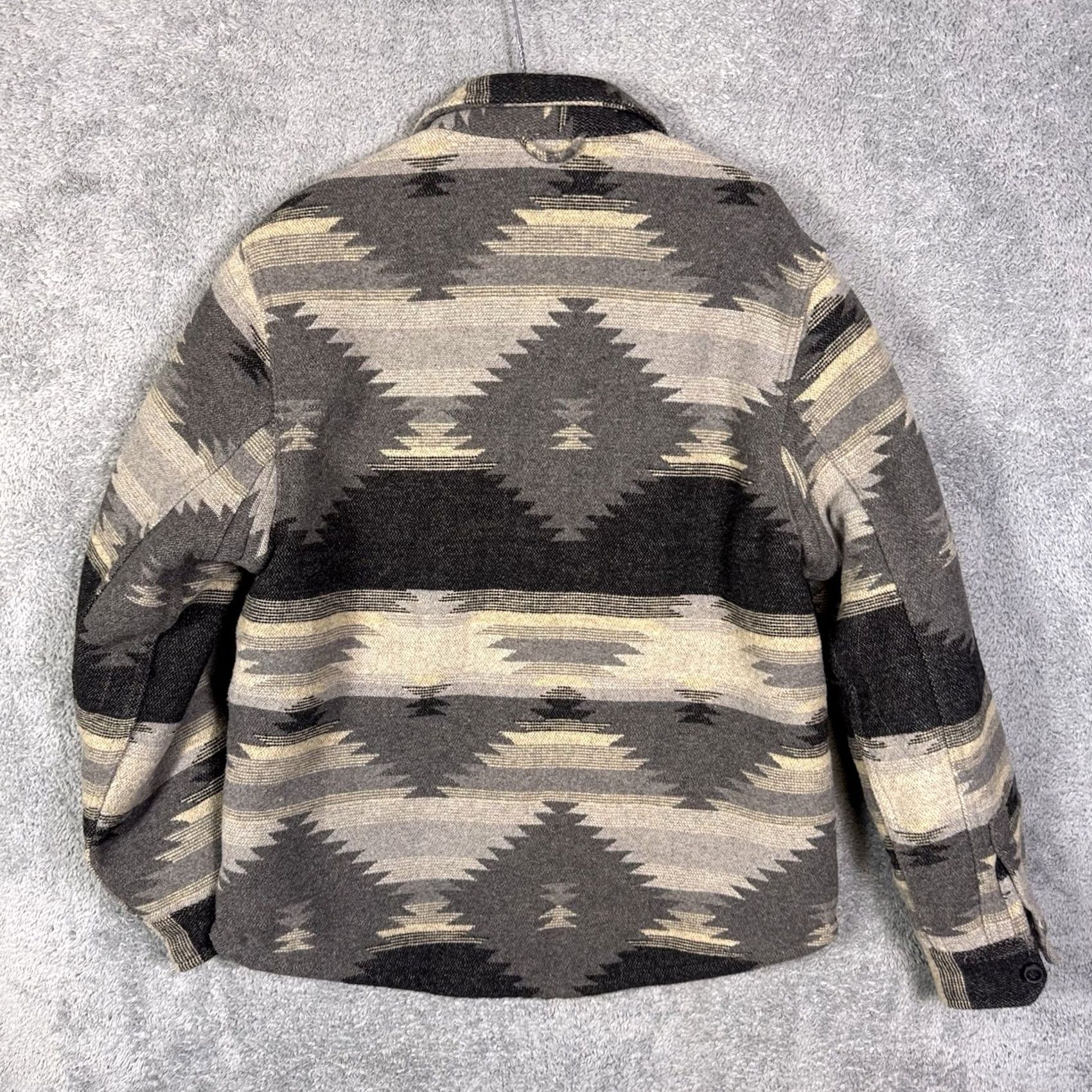 Vintage JACHS Flannel Jacket Mens M Sherpa Aztec Southwest Shirt Blanket Shacket Barn Size US M / EU 48-50 / 2 - 7 Thumbnail