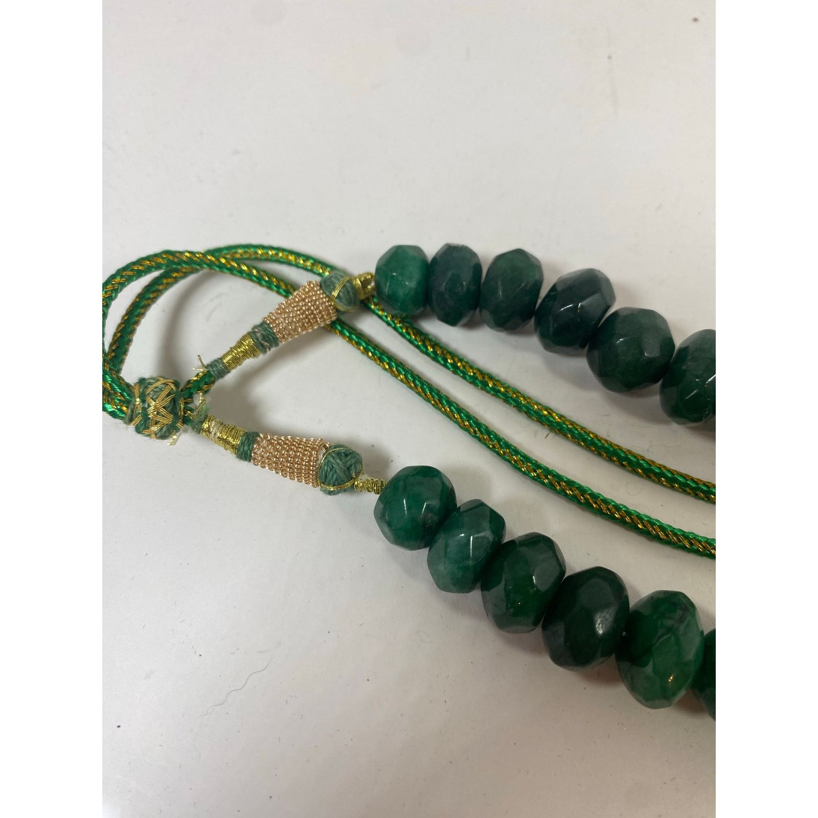 Other Jade Dark Green 12-21mm Gemstone Necklace 12-21" Adjustable Size ONE SIZE - 3 Thumbnail