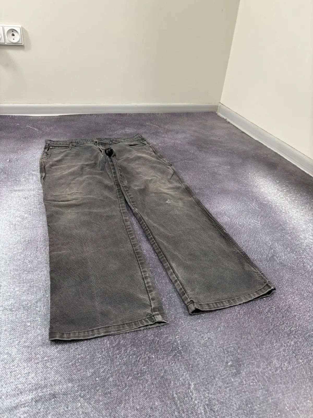 Dickies × Vintage Vintage Dickies USA Work Hype Denim Baggy Flared Pants Size US 32 / EU 48 - 7 Thumbnail