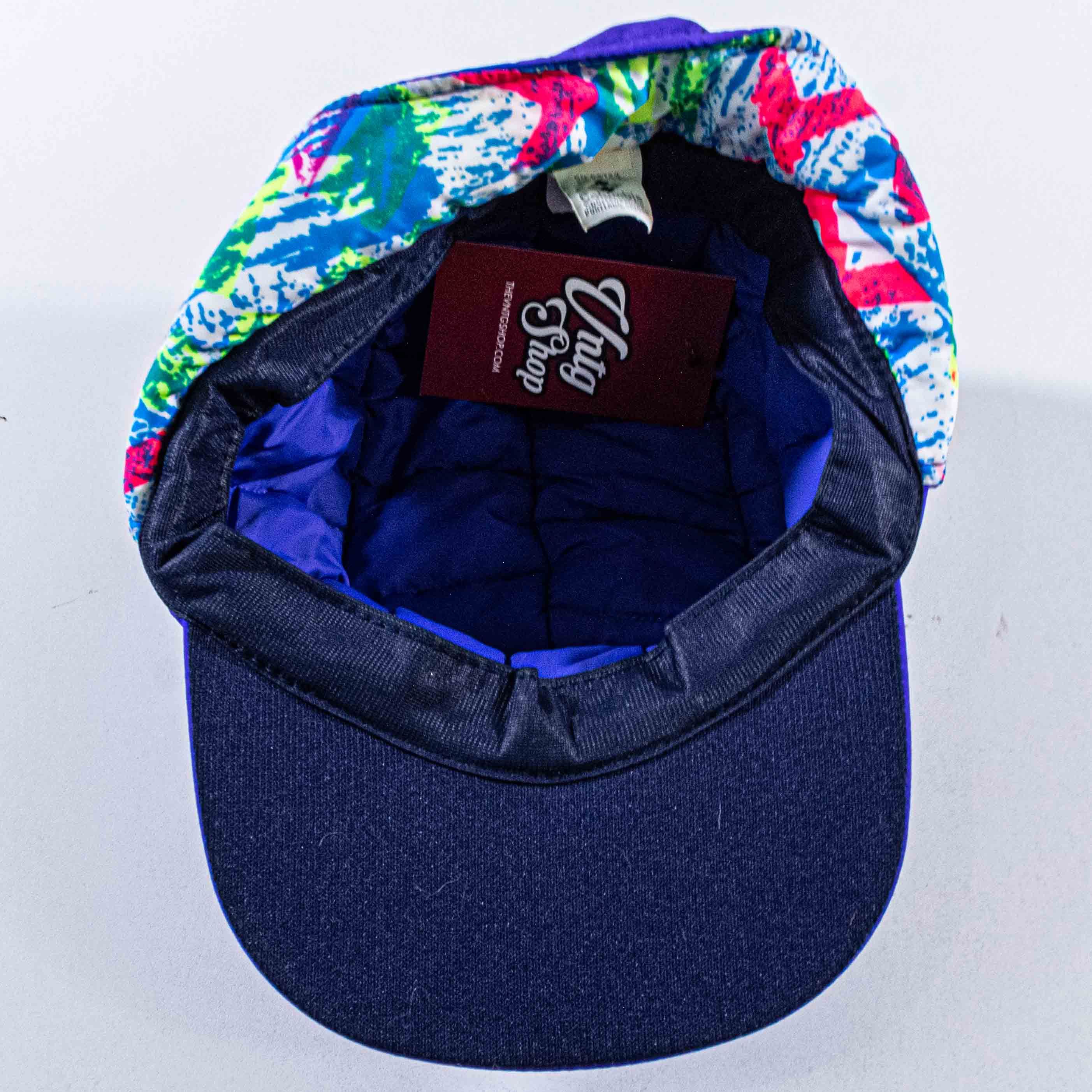 Columbia Columbia 5 Panel Trapper Hat 90s USA Quilted Neon Cap Medium Size ONE SIZE - 8 Thumbnail