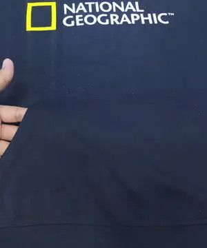 Vintage National Geographic Logo Hoodie Black Colour Size US L / EU 52-54 / 3 - 2 Thumbnail
