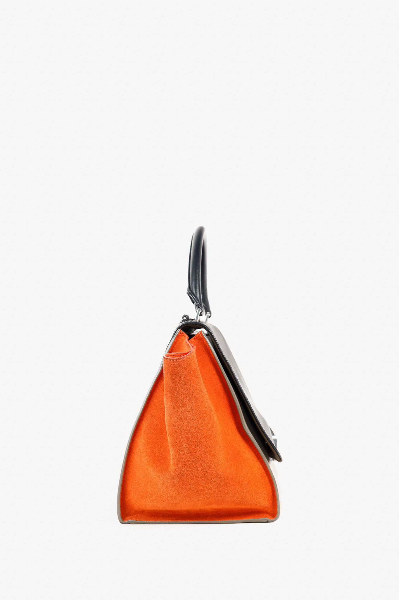 Celine Celine Trapeze Medium Tricolour Leather & Suede Tote Size ONE SIZE - 3 Thumbnail