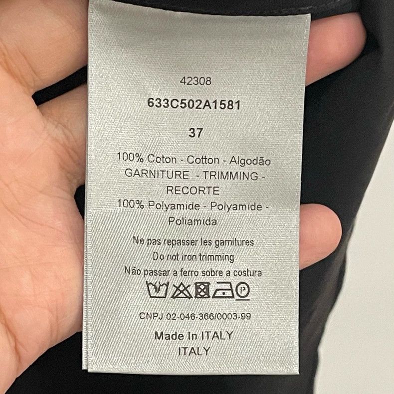 Dior Dior Size 37 Black striped fake two-piece shirt 2503-Nexta Size US XXS / EU 40 - 9 Thumbnail
