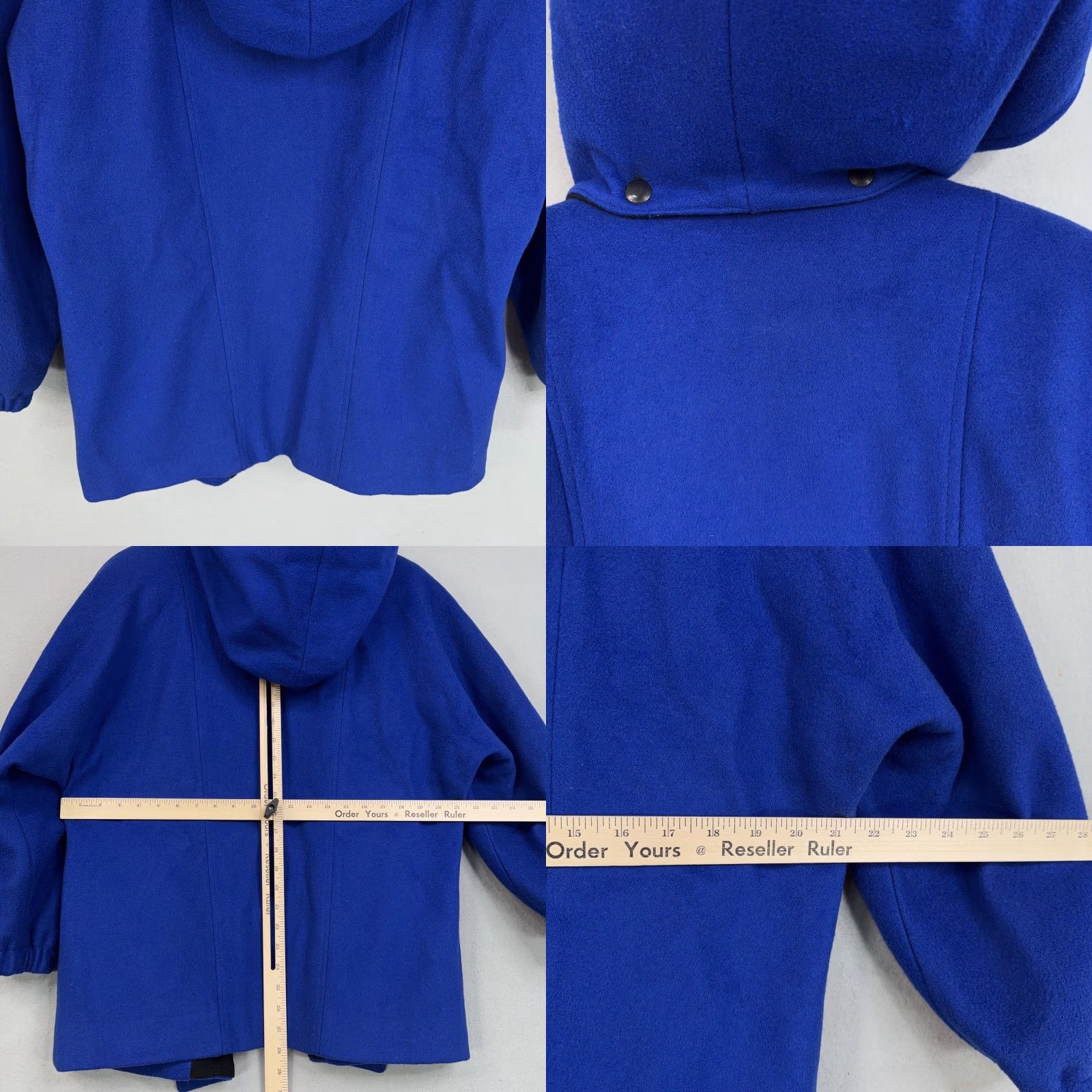 Mackintosh VINTAGE Sport Macs by Mackintosh Coat Womens 10 Blue Wool Hooded Parka Jacket USA 80s Parka Womens 10 Blue Wool Hooded Coat USA 80s Mens? Size L / US 10 / IT 46 - 9 Thumbnail