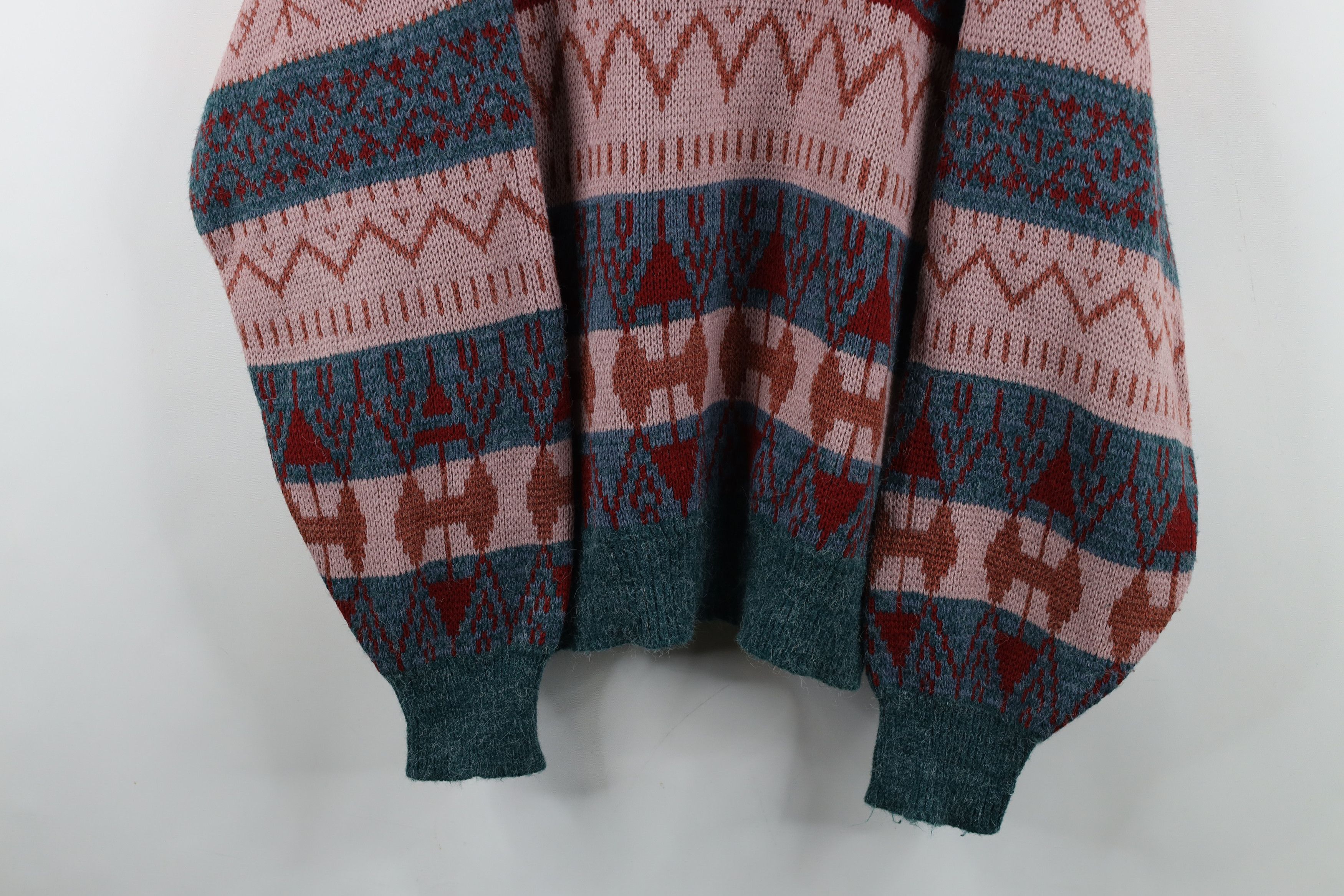 Vintage Vintage 90s Streetwear Fair Isle Knit Crewneck Sweater Size US M / EU 48-50 / 2 - 3 Thumbnail