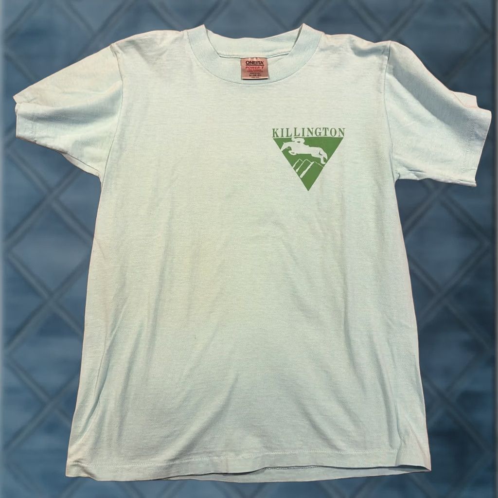 Vintage VINTAGE Oneida T Shirt Killington Vermont Equestrian Summer Showcase 1988 Medium Blue Mens M Shirt Size US M / EU 48-50 / 2 - 1 Thumbnail