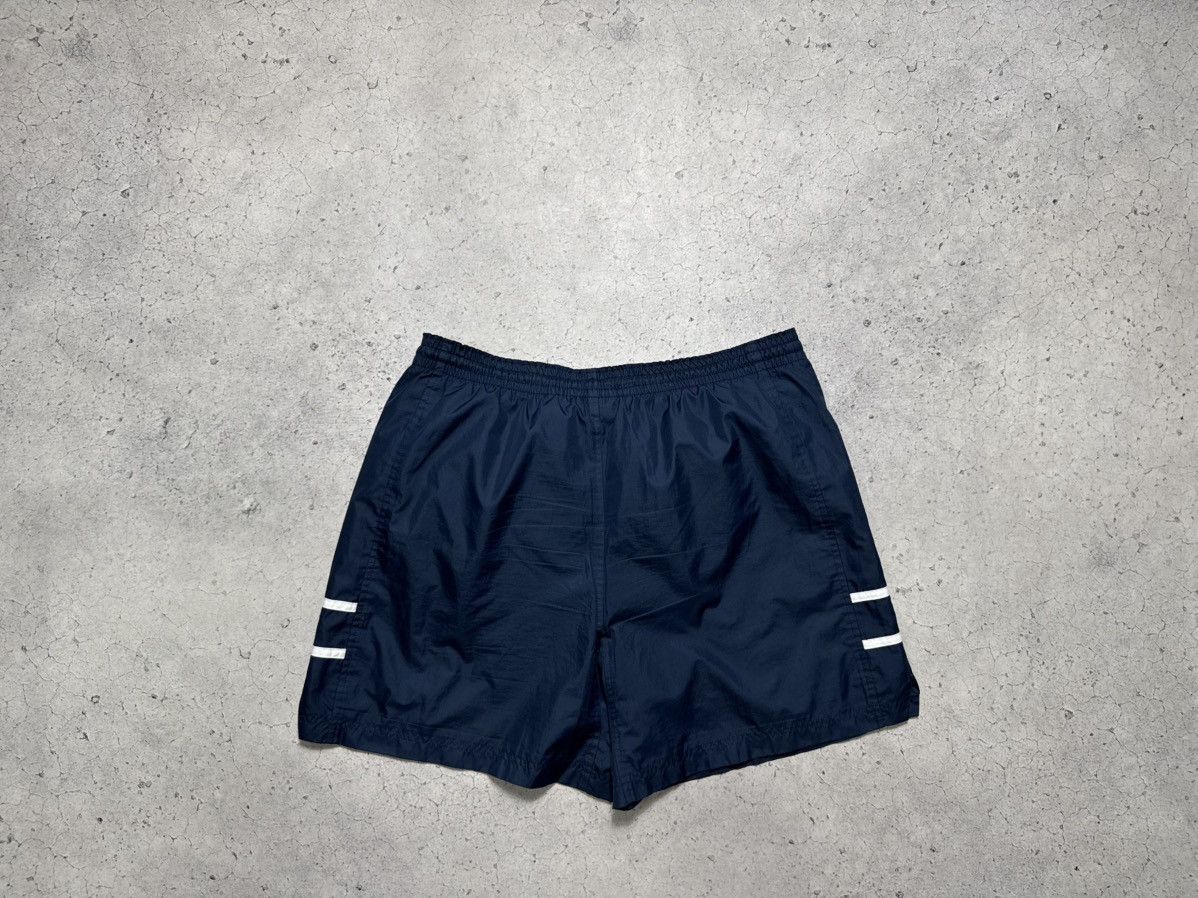 Nike × Vintage Nike Vintage Nylon Shorts Swoosh Drill Y2K Navy Size US 30 / EU 46 - 2 Thumbnail