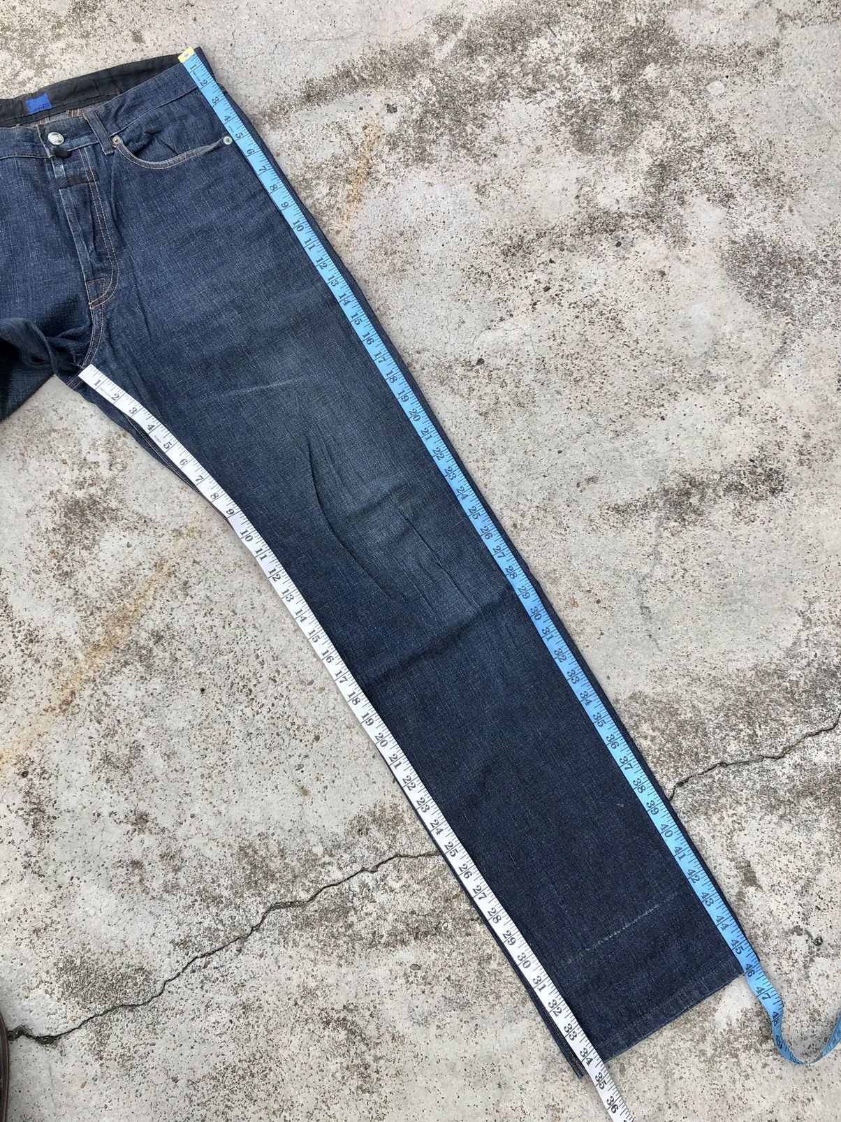 Marithe + Francois Girbaud MFG BUCKLE BACK BUTTON FLY DENIM Size US 31 - 11 Thumbnail