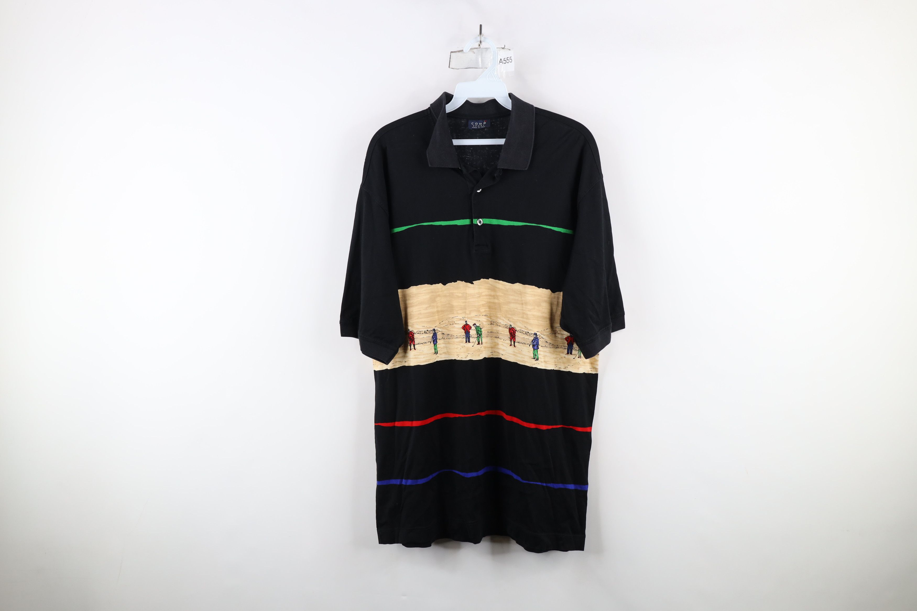 Vintage Vintage 90s Streetwear All Over Print Golfing Polo Shirt Size US XL / EU 56 / 4 - 1 Thumbnail