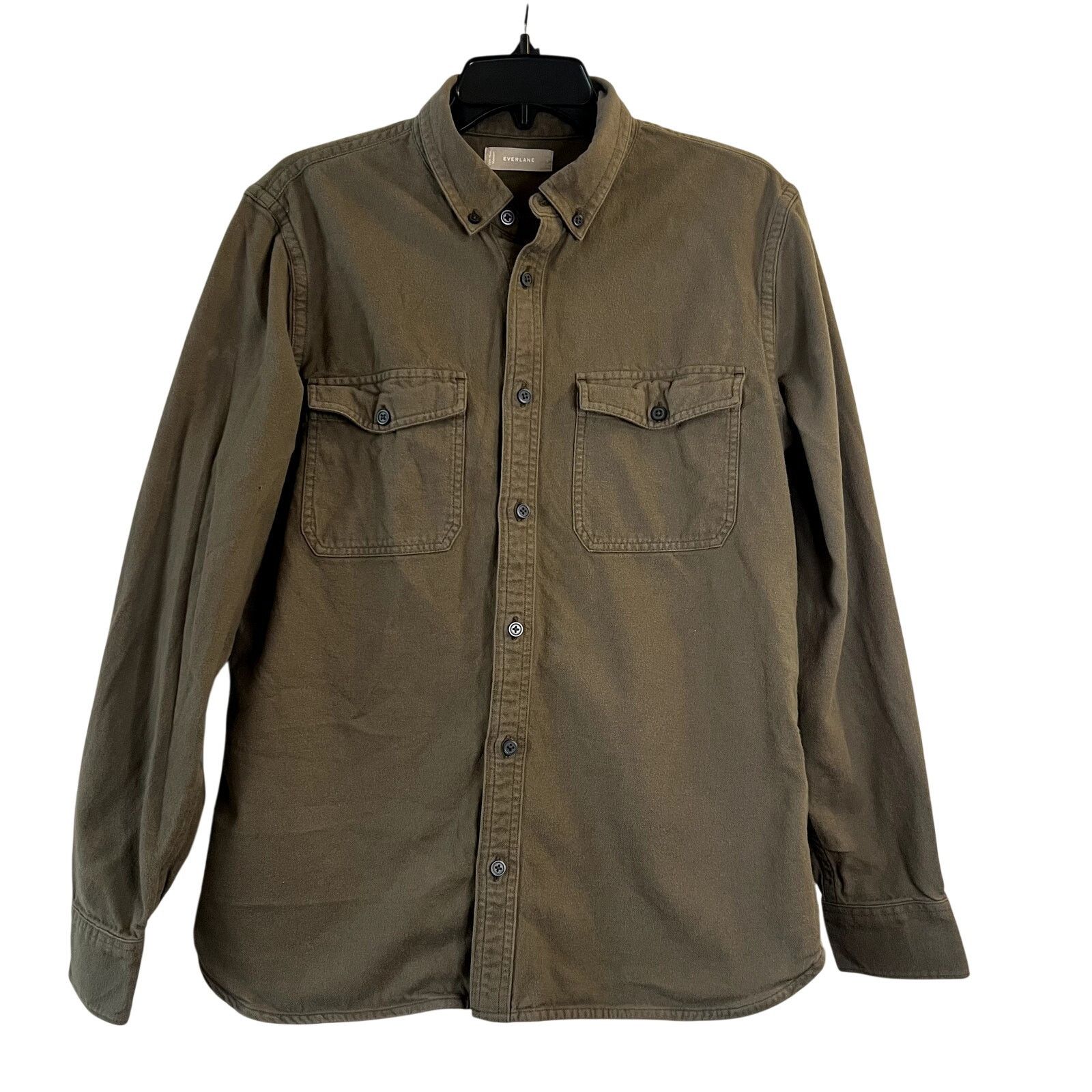 Everlane Everlane Men's Button Down Shirt Army Green size L Size US L / EU 52-54 / 3 - 1 Thumbnail
