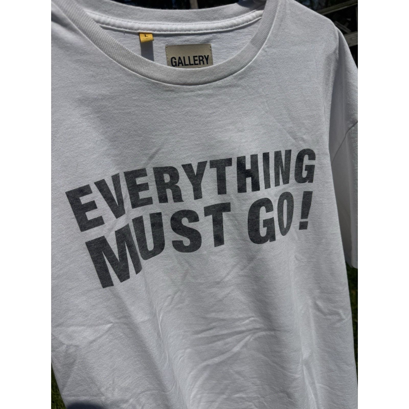 Gallery Dept. Gallery Dept Shirt Everything Must Go White Shirt Mens Large Size US L / EU 52-54 / 3 - 2 Thumbnail