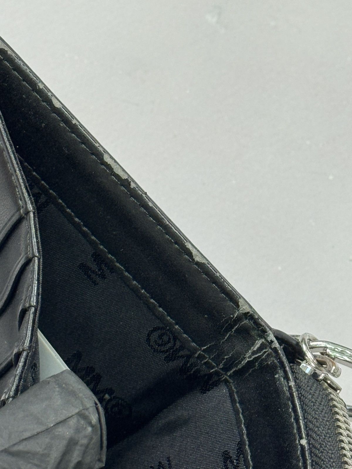 MM6 × Maison Margiela Mm6 Maison Margiela Chart Zip-Up Wallet(Black/OS) Size ONE SIZE - 11 Thumbnail