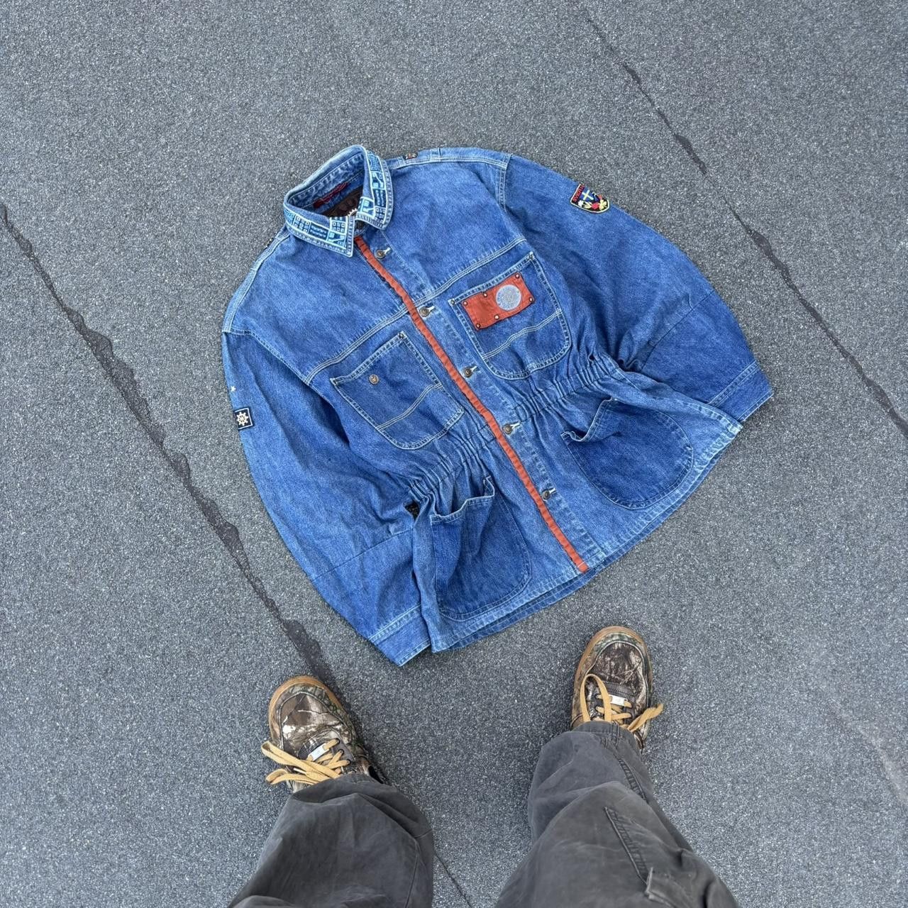 Japanese Brand × Vintage Radio Denim Shirt Size M / US 6-8 / IT 42-44 - 2 Thumbnail
