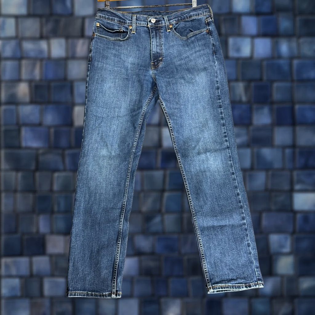 Levi's Levi's 511 Jeans Mens 34 Slim Straight Mid Wash 5-Pocket Denim Cotton Blend Zip Jeans Levis 511 Mens Size 34 Blue Size US 34 / EU 50 - 1 Thumbnail