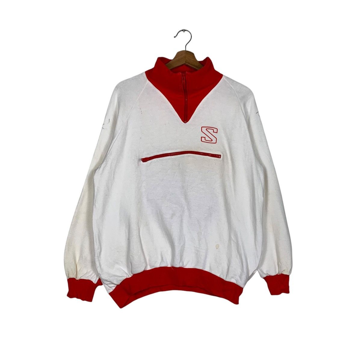 Salomon 85/86’s SALOMON Half Zip Turtleneck Sweatshirt #1470-C66 Size US L / EU 52-54 / 3 - 1 Thumbnail