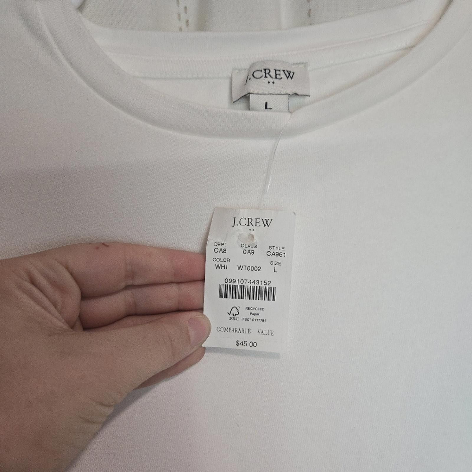 J.Crew J Crew Long-sleeve everyday tee Size L / US 10 / IT 46 - 4 Thumbnail