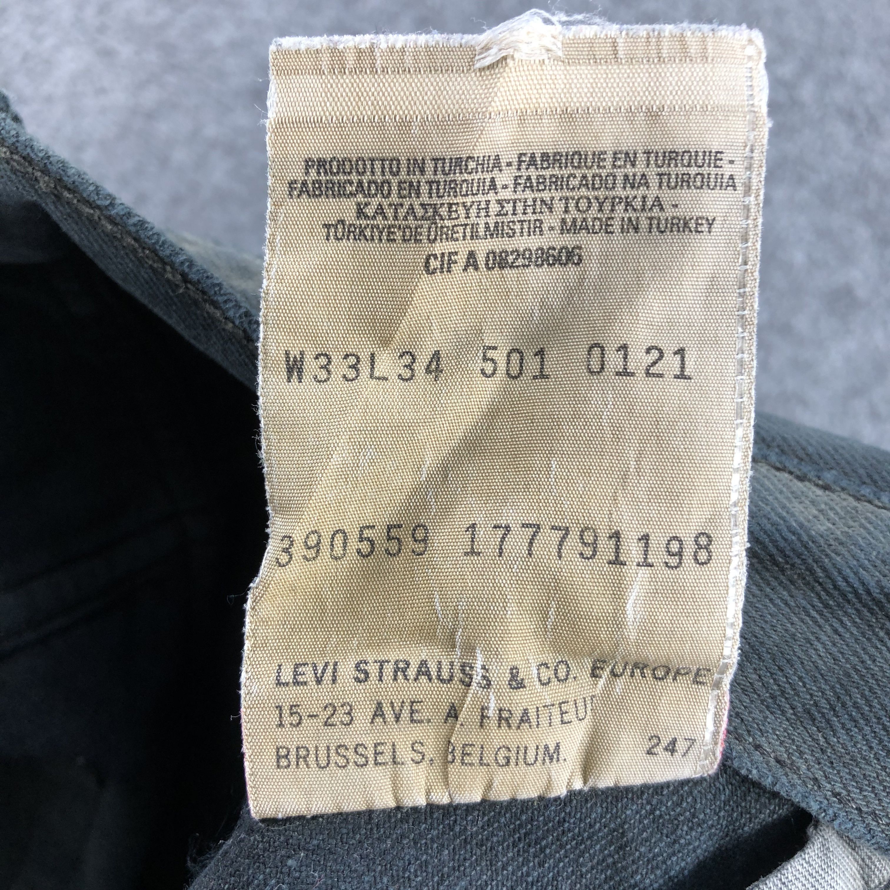 Levi's Vintage 90s Levis 501 Earth Tone Jeans-J1469 Size US 33 - 12 Thumbnail