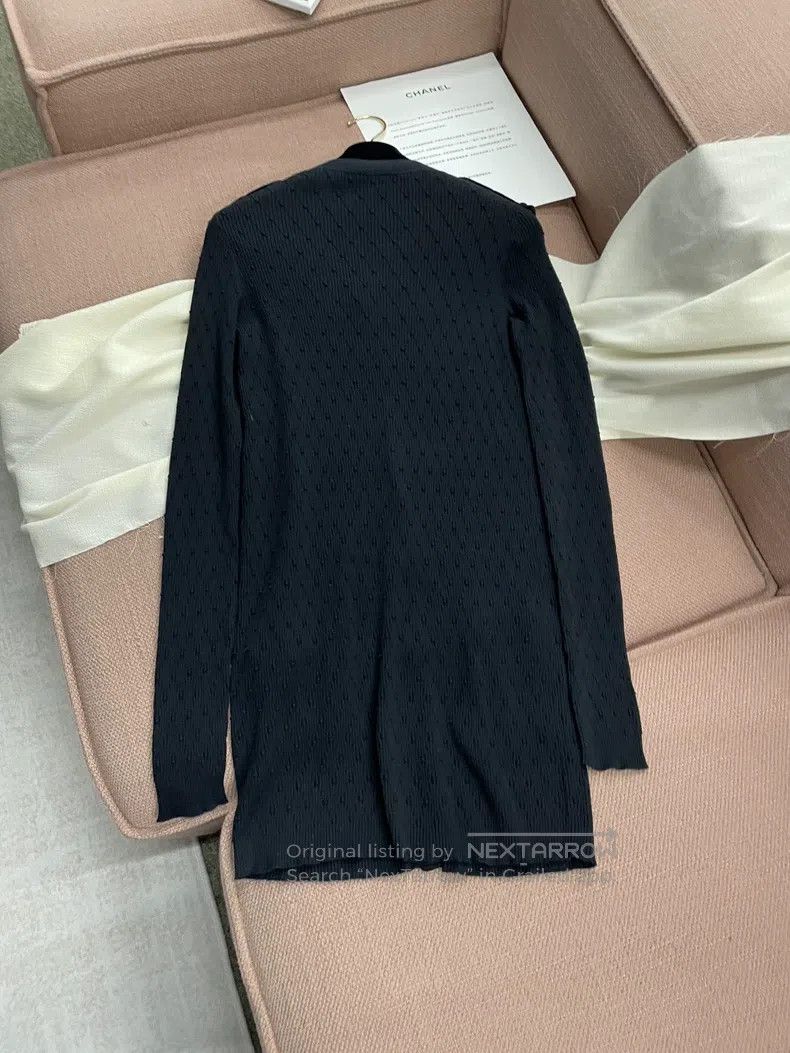 Other Chanel Black knitted cardigan coat Size XS / US 0-2 / IT 36-38 - 3 Thumbnail