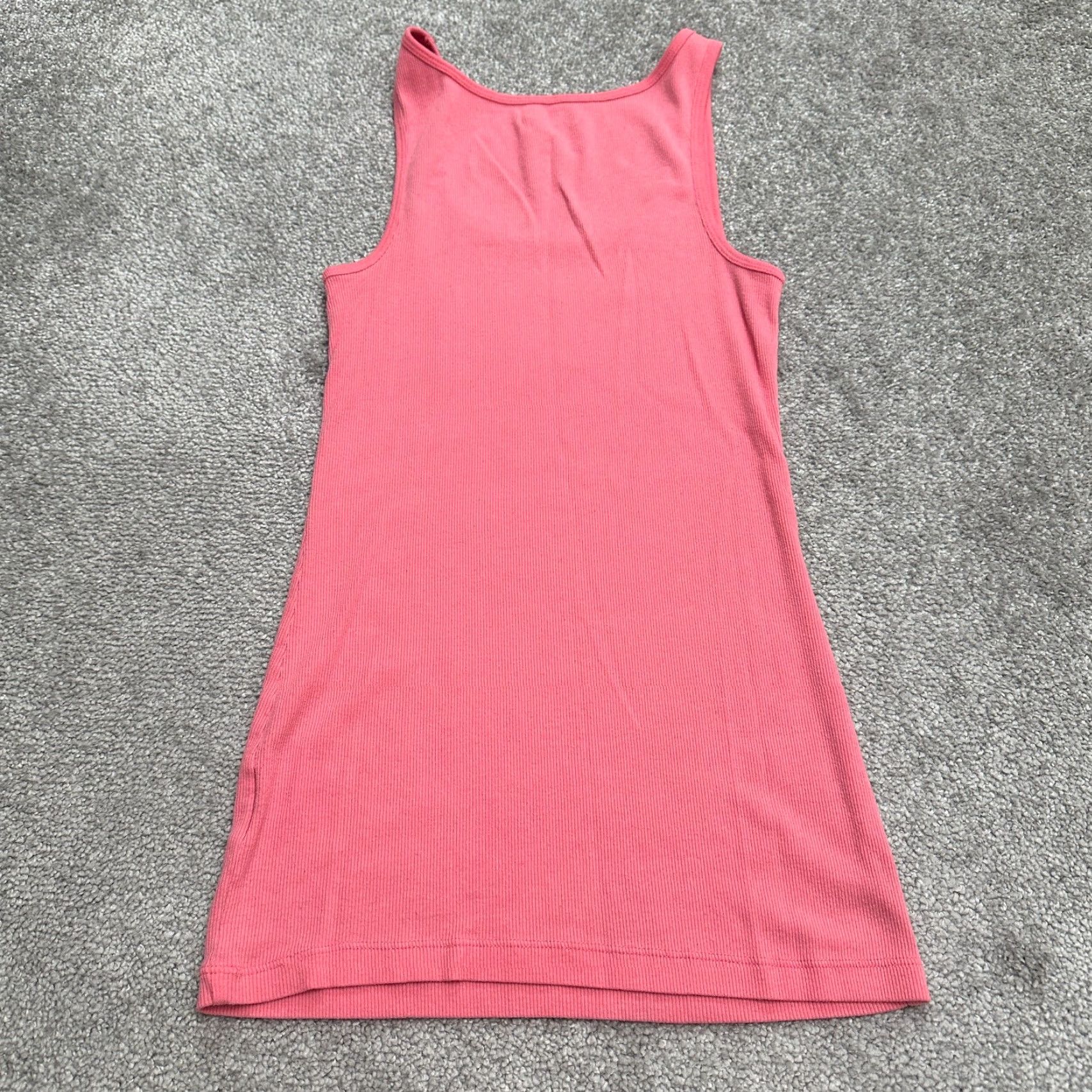 Old Navy Old Navy Womens Medium Fitted Solid Pink Scoop Neck Tank Top Casual Stretch Lightweight Size M / US 6-8 / IT 42-44 - 2 Thumbnail