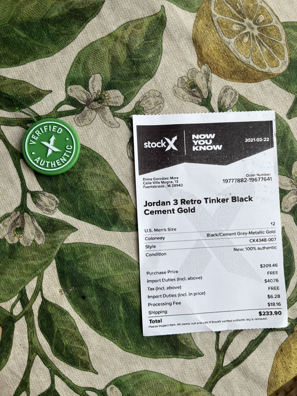 Jordan Brand AIR JORDAN 3 RETRO TH Size US 12 / EU 45 - 6 Thumbnail