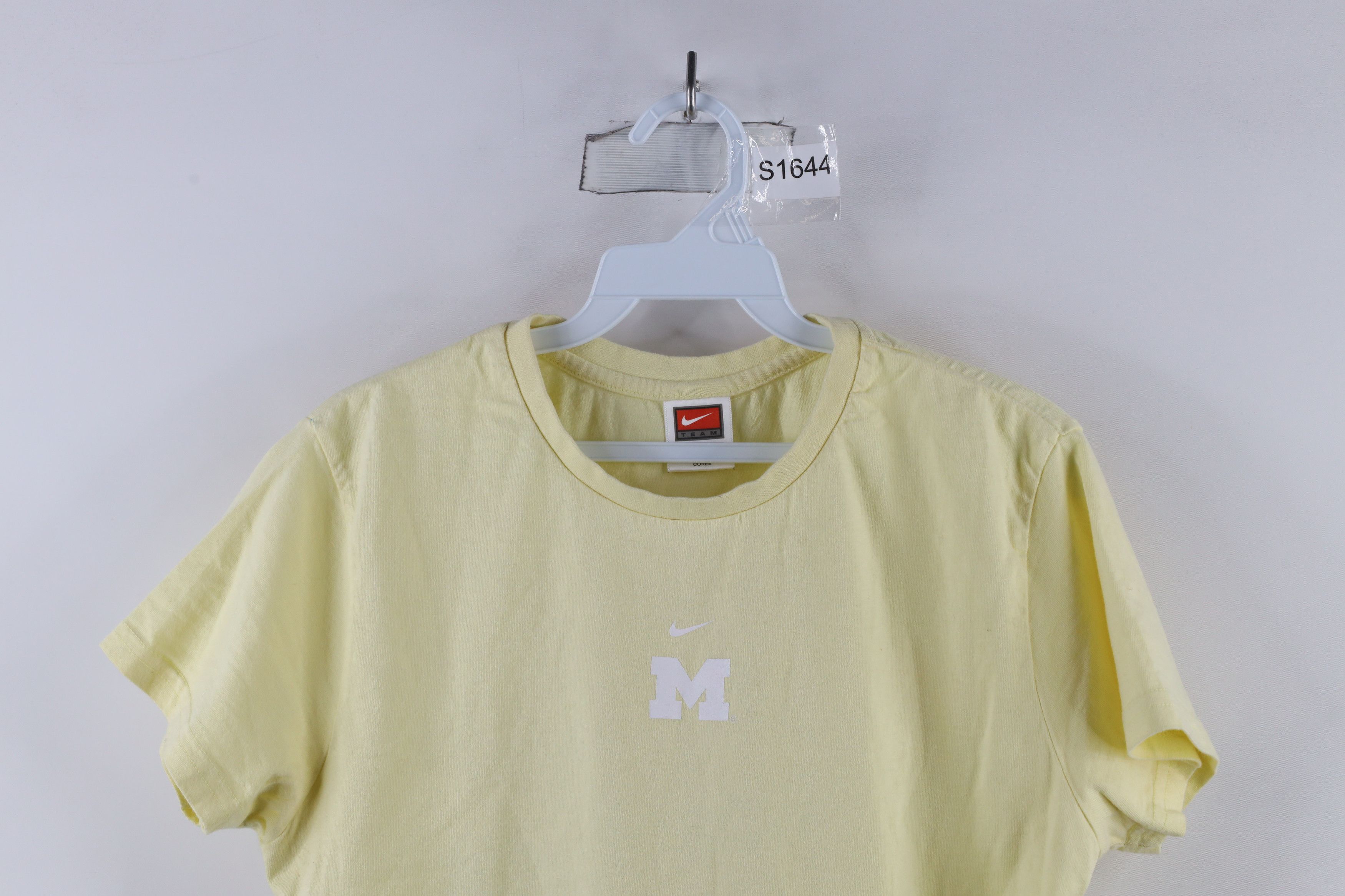 Nike × Vintage Vintage Nike Center Swoosh University of Michigan T-Shirt Size L / US 10 / IT 46 - 2 Thumbnail