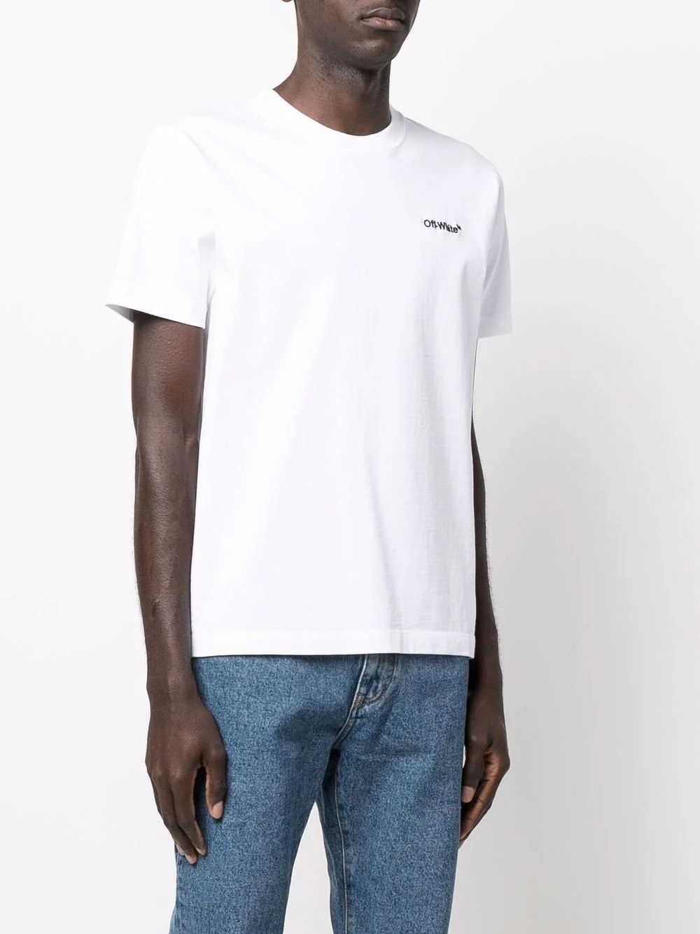 Off-White o1gr1nt0425 For All Slim S/S T-Shirt in White Size US XXL / EU 58 / 5 - 2 Thumbnail