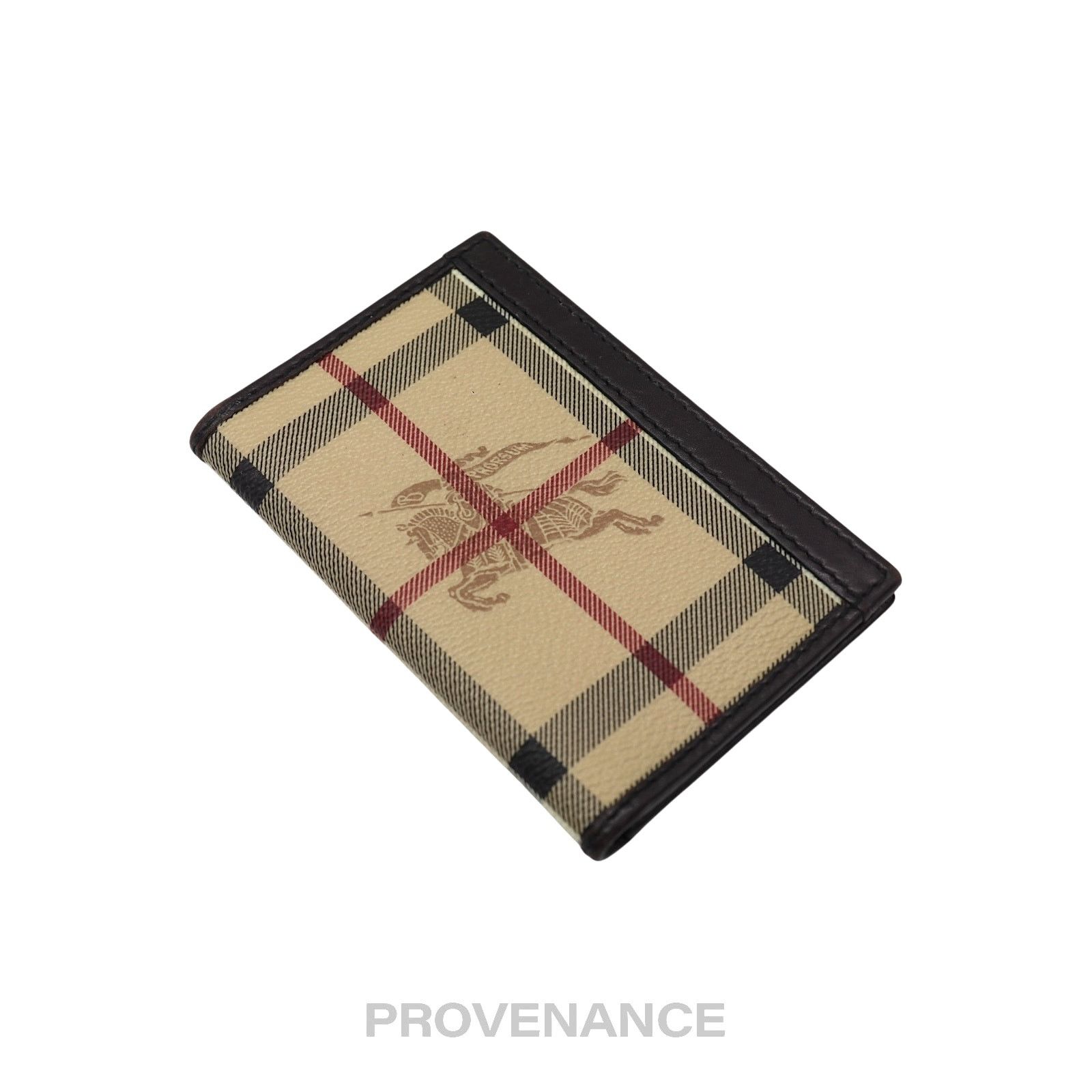 Burberry 🔴 Burberry Pocket Organizer Wallet - Haymarket Check Brown Size ONE SIZE - 3 Thumbnail