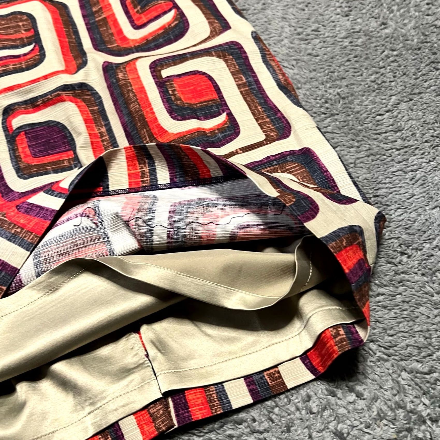 Boden Boden Skirt Womens 8 Print Modern Pencil Skirt Knit Length Cotton Blend Cream Knee Length Womens Size 30" / US 8 / IT 44 - 6 Thumbnail