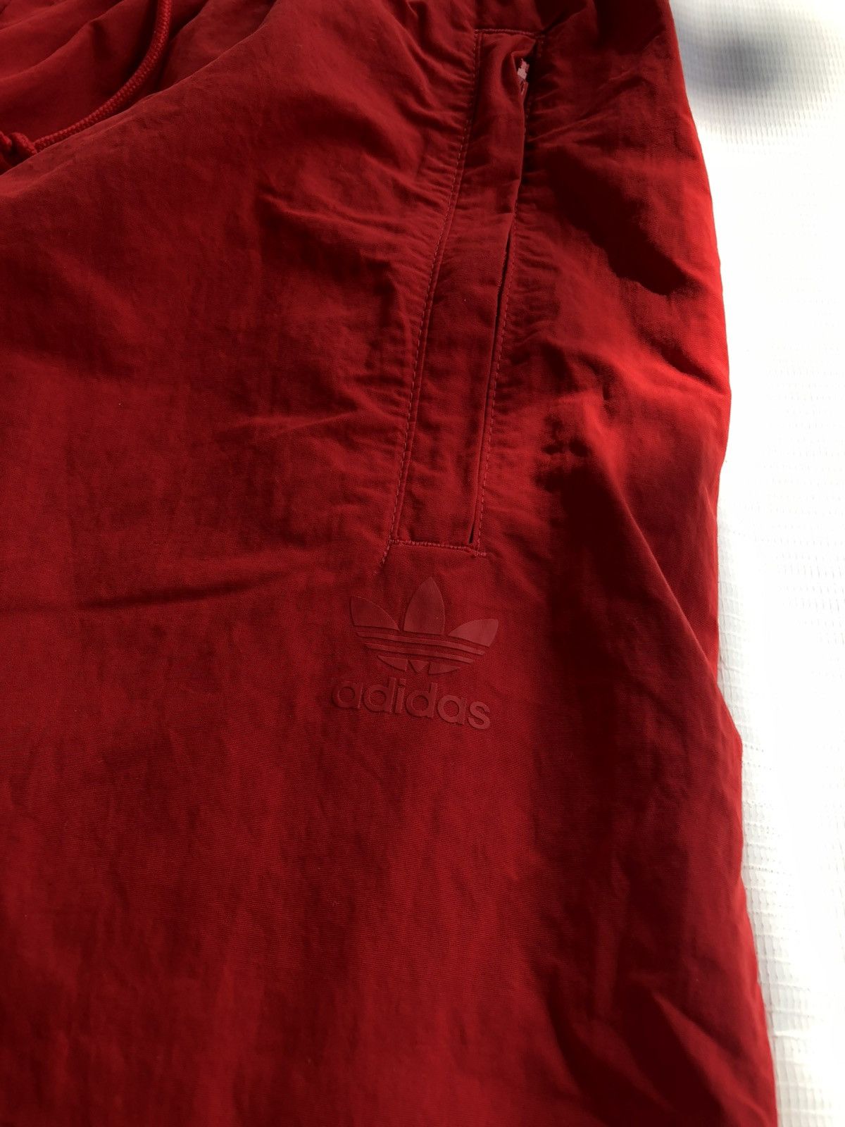 Adidas Vintage Adidas Trefoil Red jogger pant Size US 29 - 3 Thumbnail