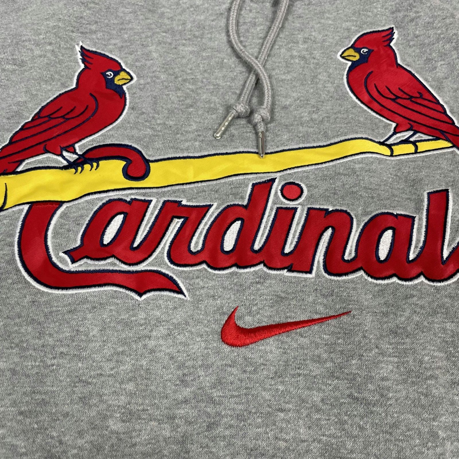 Nike × Vintage Nike Men's Gray Long Sleeve St. Louis Cardinals Hoodie XL Size US XL / EU 56 / 4 - 3 Thumbnail