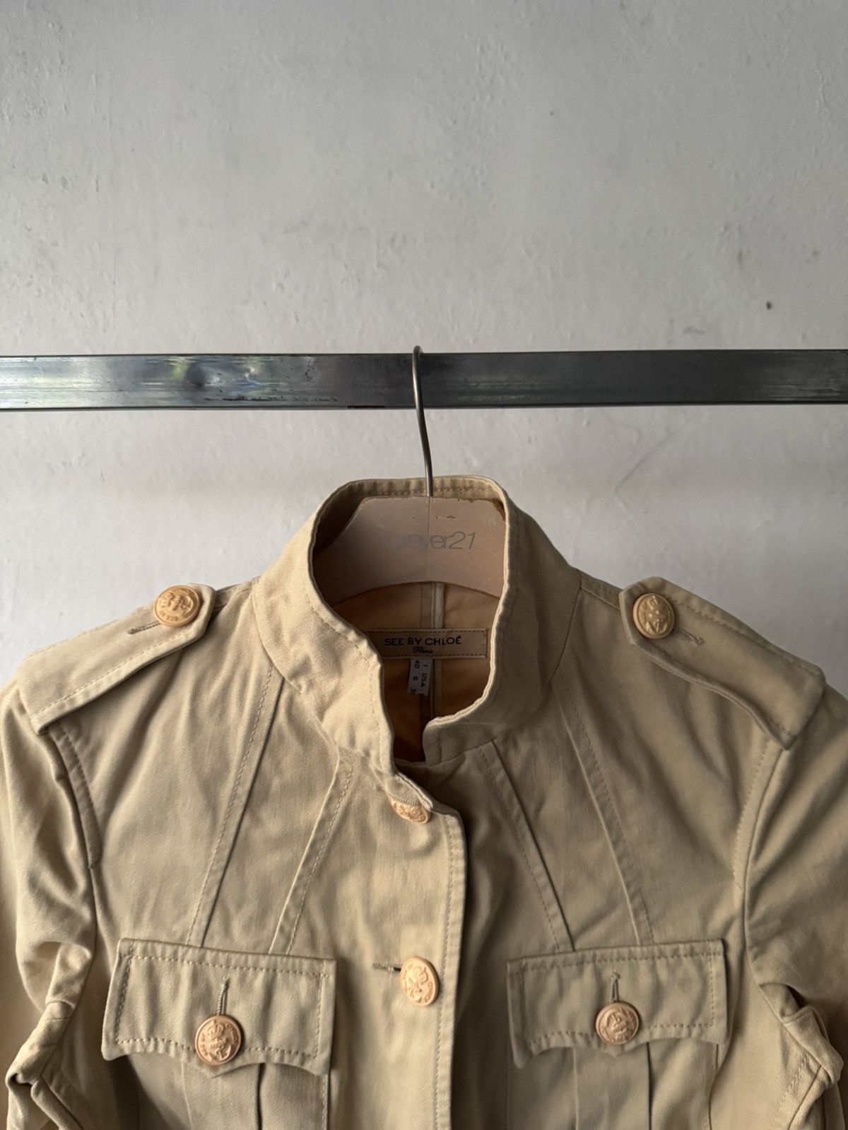 Chloe See by chloé - Military western style multi pocket jacket Size M / US 6-8 / IT 42-44 - 6 Thumbnail