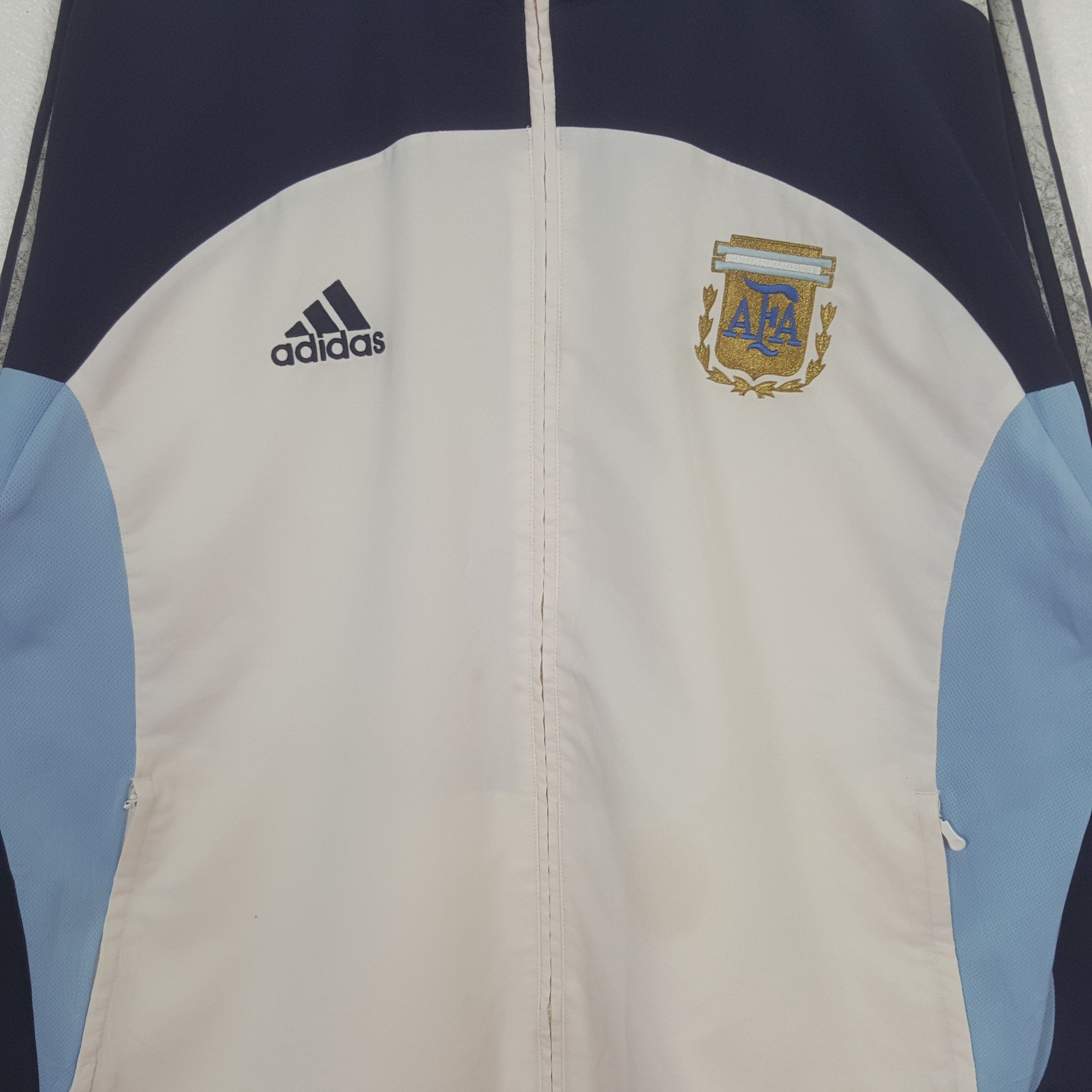 Adidas Vintage Adidas Argentina Football Team Jacket C306N3 Size US XL / EU 56 / 4 - 4 Thumbnail