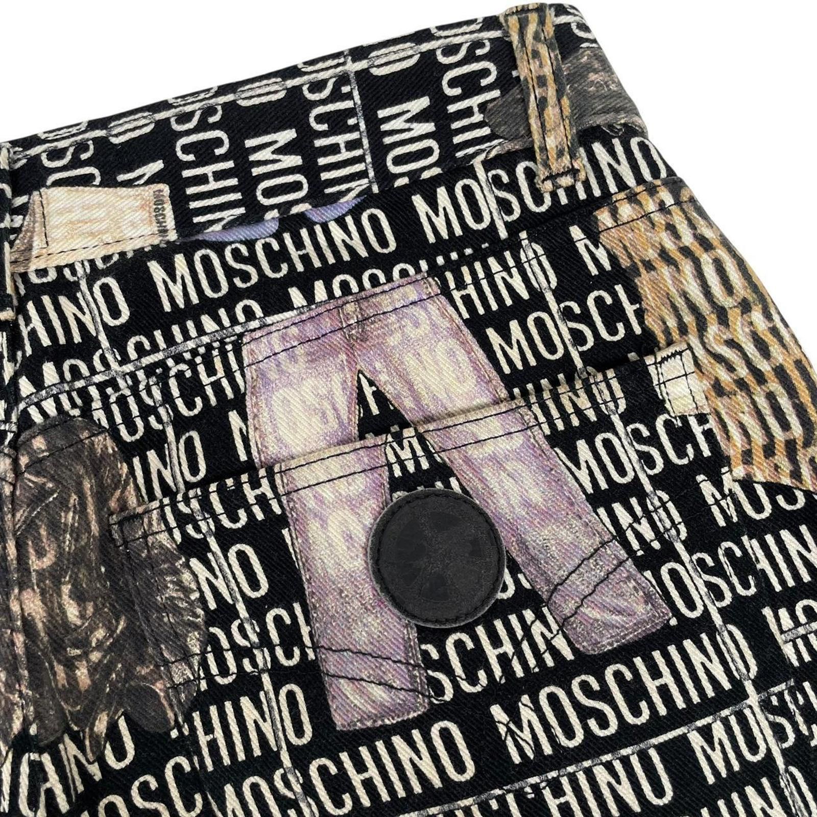 Moschino Vintage 1996 Moschino All Over Clothes Print Tapered Jeans Size US 34 / EU 50 - 6 Thumbnail