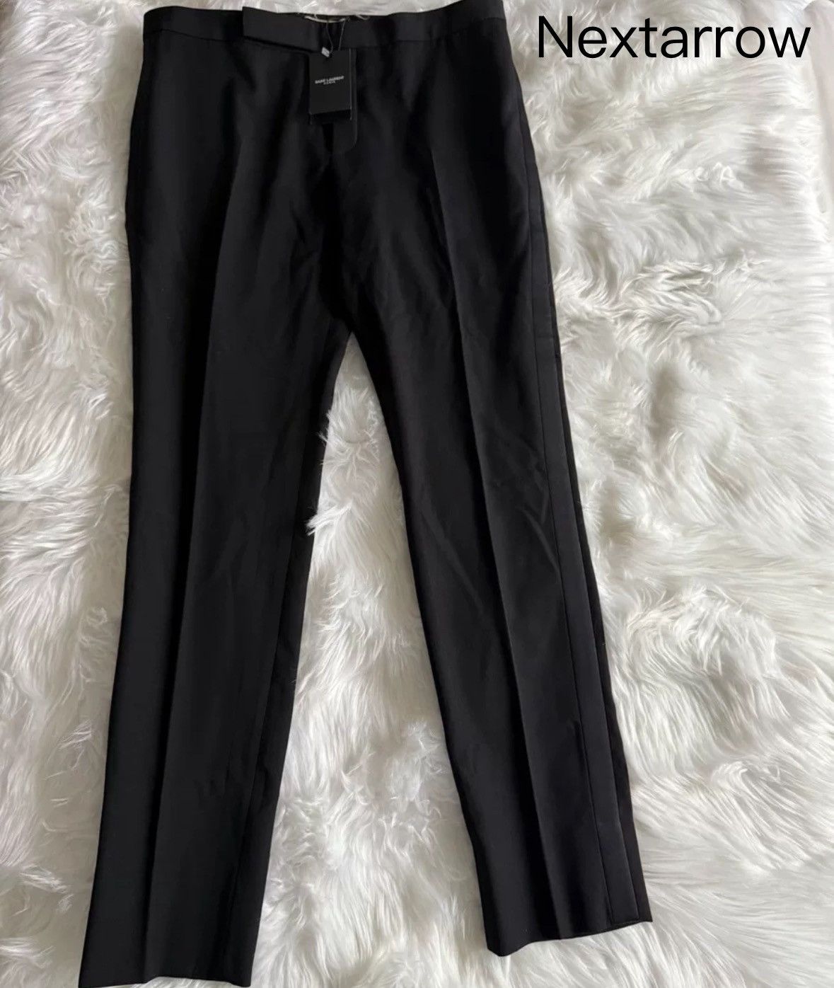 Saint Laurent Paris × Yves Saint Laurent Saint Laurent black smoking suit trousers2412-Nextarrow Size US 44 / EU 60 - 1 Thumbnail