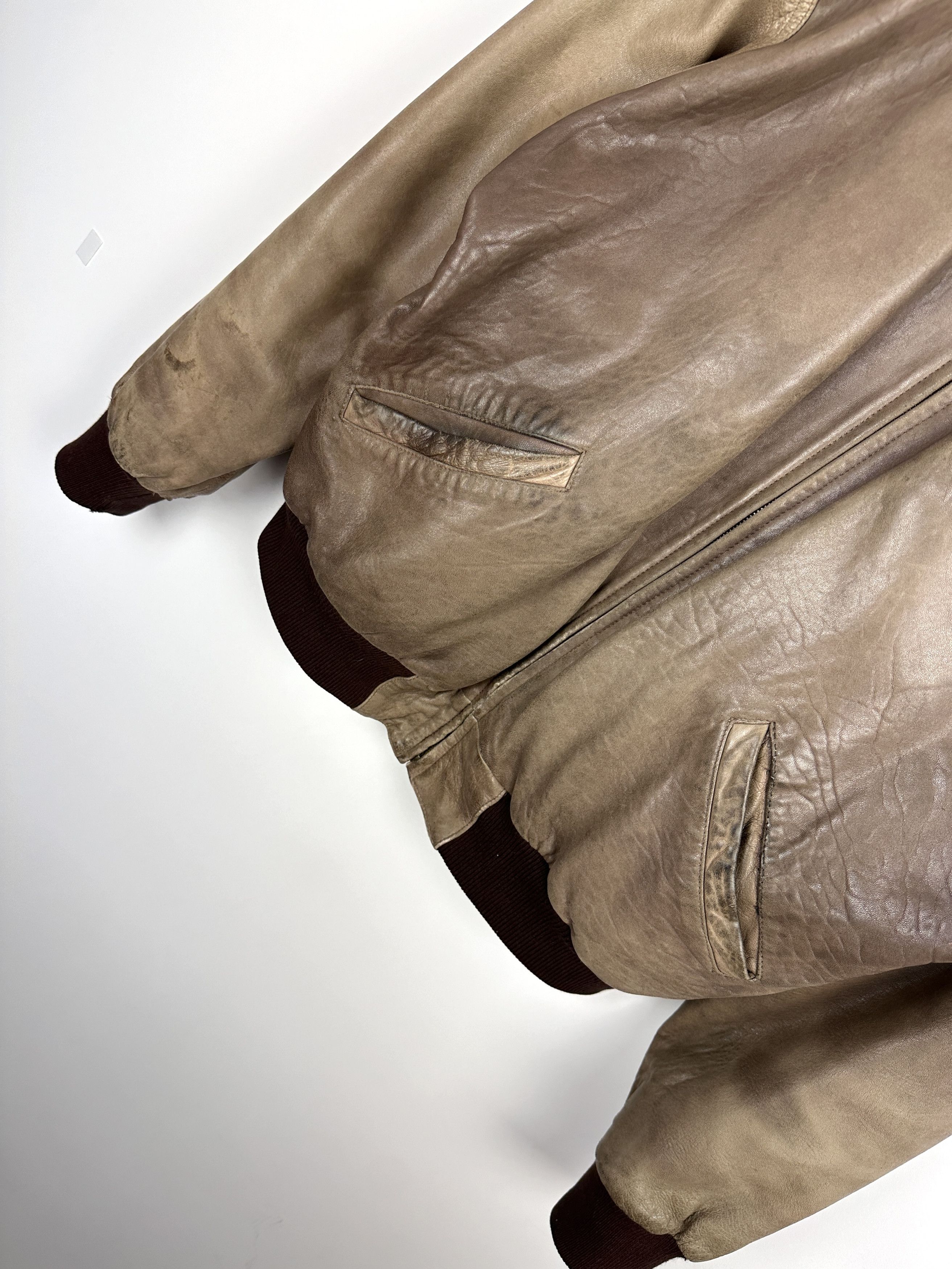 Vintage Vintage leather bomber jacket starboy M Size US M / EU 48-50 / 2 - 3 Thumbnail