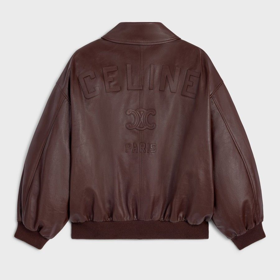 Celine o1d2blof0226 Leather Jacket in Chocolate Brown Size US M / EU 48-50 / 2 - 2 Thumbnail