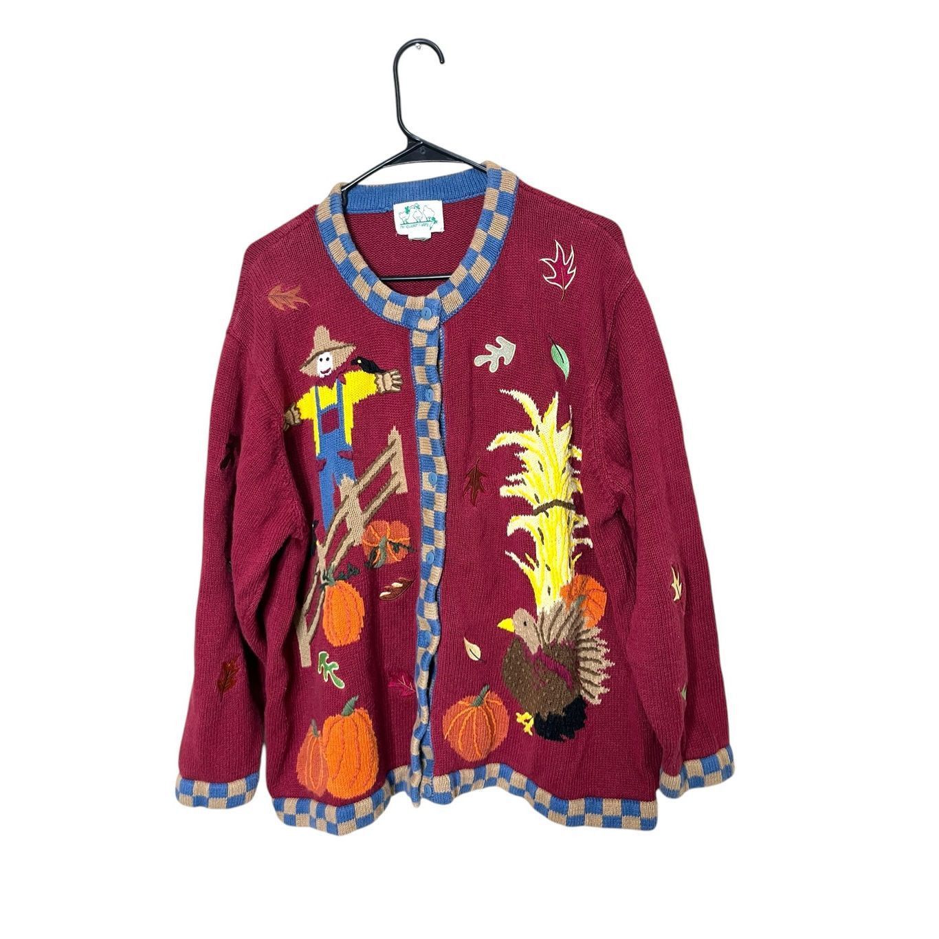 Other Vintage The Quacker Factory Fall Knit Cardigan Sweater Women's Sz 2X 3X Size 3XL / US 20-22 - 1 Thumbnail