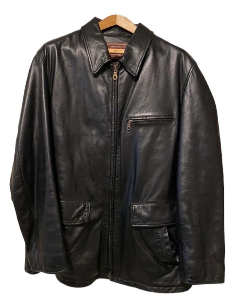 image of Marlboro Classics x Vintage Marlboro Classic Leather Jacket in Black, Men's (Size XL)