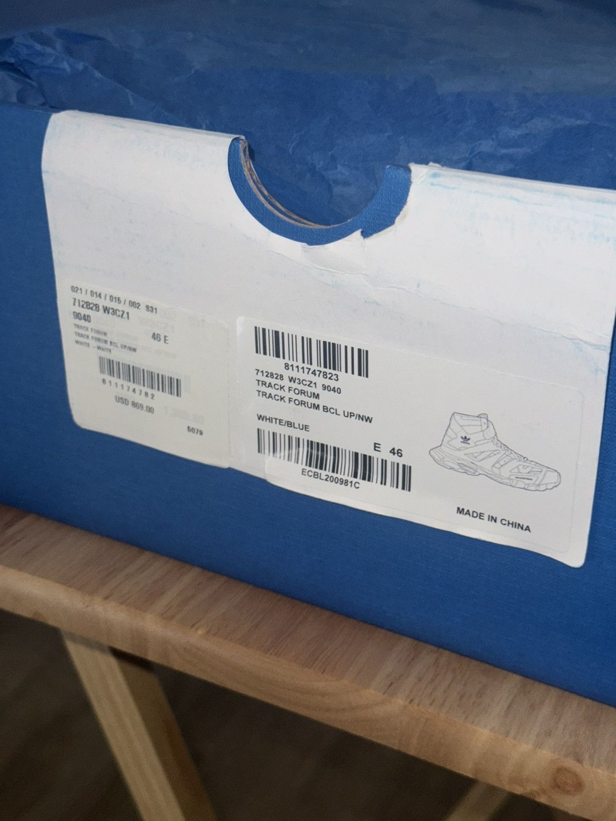 Adidas × Balenciaga Balenciaga x Adidas Track Forum Hi-Top Sneakers Size US 13 / EU 46 - 9 Thumbnail