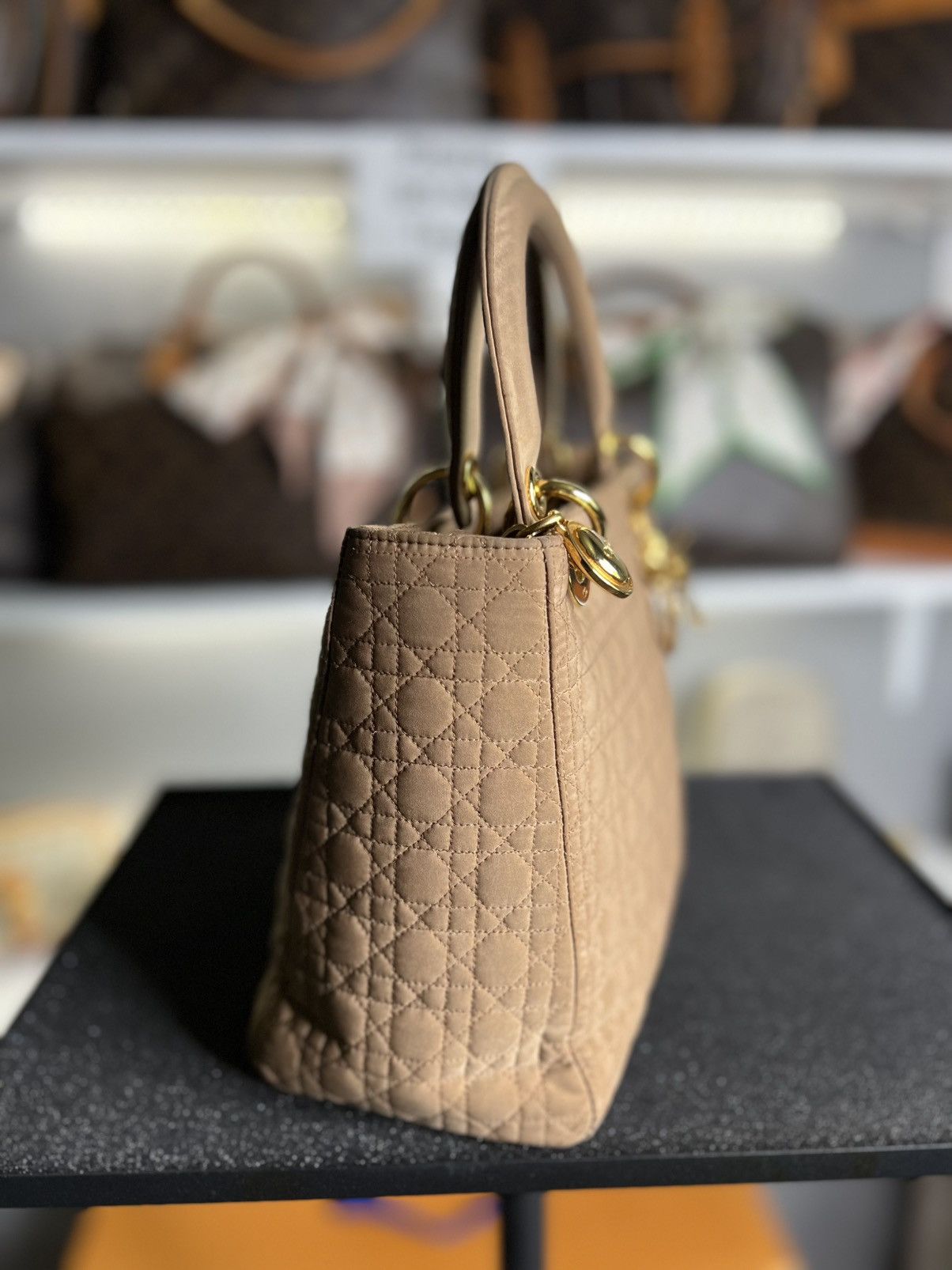 Christian Dior Monsieur Christian Dior Medium Cannage Lady Dior Bag Size ONE SIZE - 5 Thumbnail