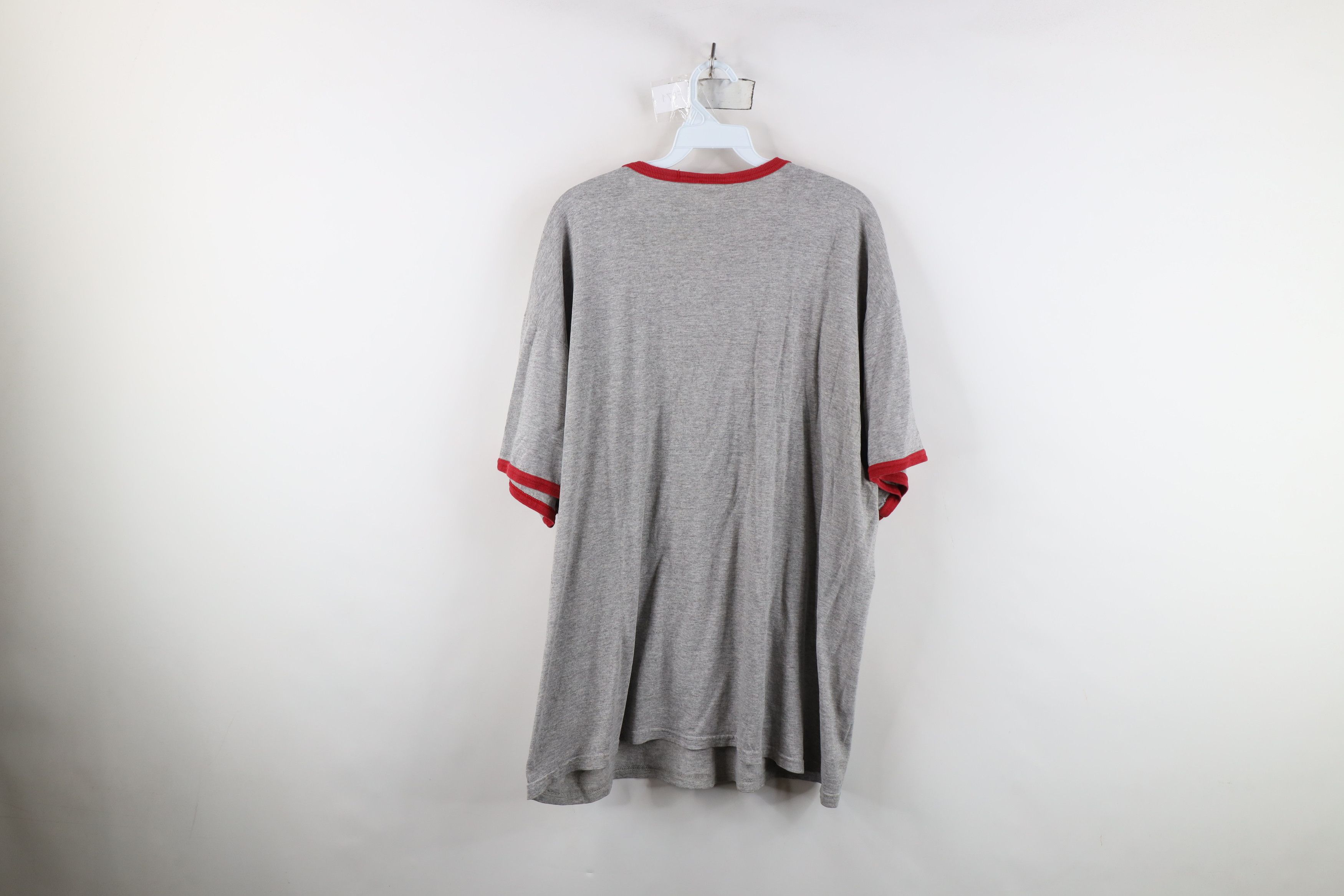 Nike Vintage 90s Nike Scott Mini Swoosh Ringer T-Shirt Gray Size US XXL / EU 58 / 5 - 12 Thumbnail