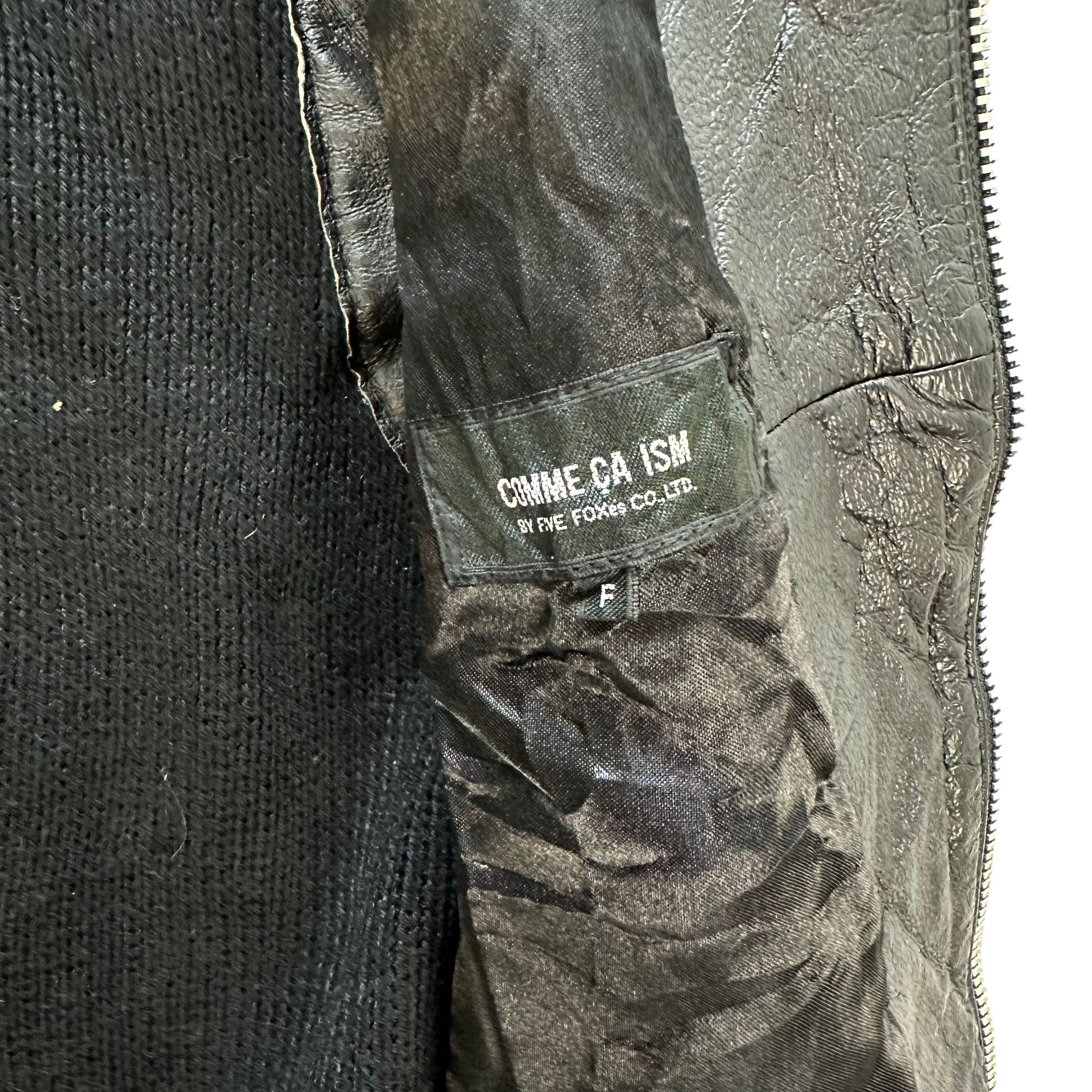 Comme Ca Ism Comme Ca Ism Rabbit Fur Leather Part Hybrid Vest #A9-0222 Size US S / EU 44-46 / 1 - 7 Thumbnail