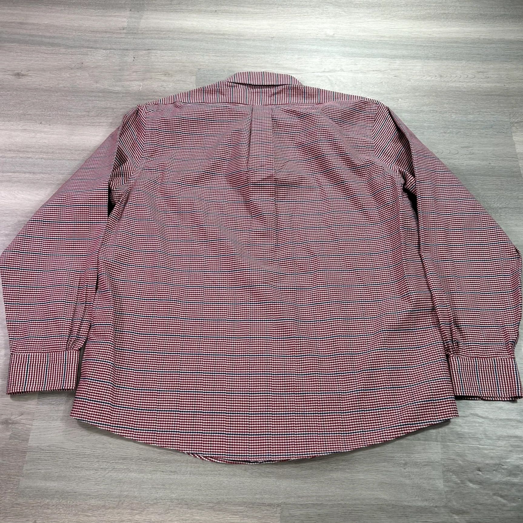 Brooks Brothers Brooks Brothers Shirt Mens Large Red Check Regent Non Iron Stretch Cotton Size US L / EU 52-54 / 3 - 2 Thumbnail
