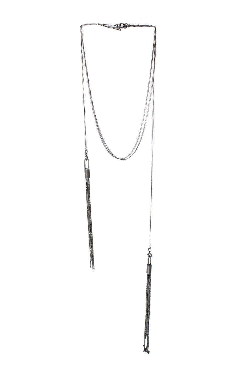 Ann Demeulemeester Ann Demeulemeester, 925 double tassel necklace Size ONE SIZE - 1 Thumbnail