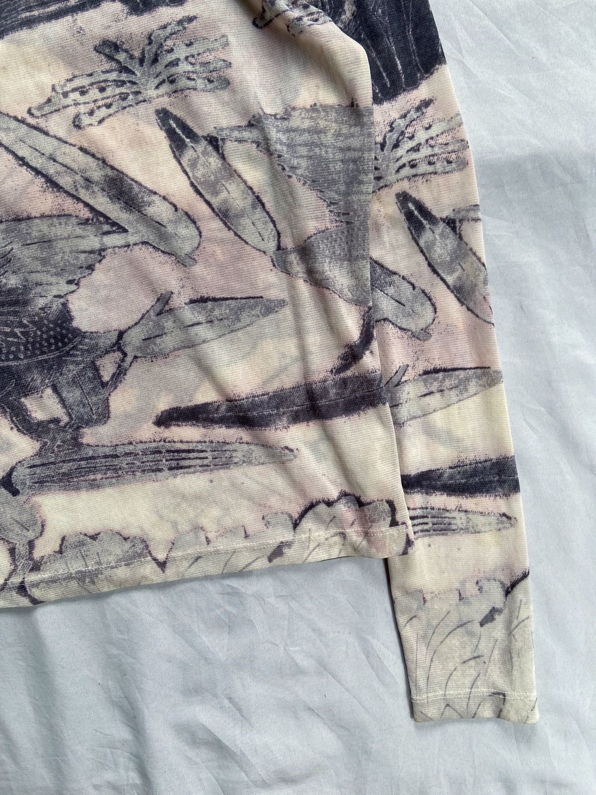 If Six Was Nine JAPANESE BRAND MESH TOP PRINTED LONG SLEEVE Size US S / EU 44-46 / 1 - 15 Thumbnail