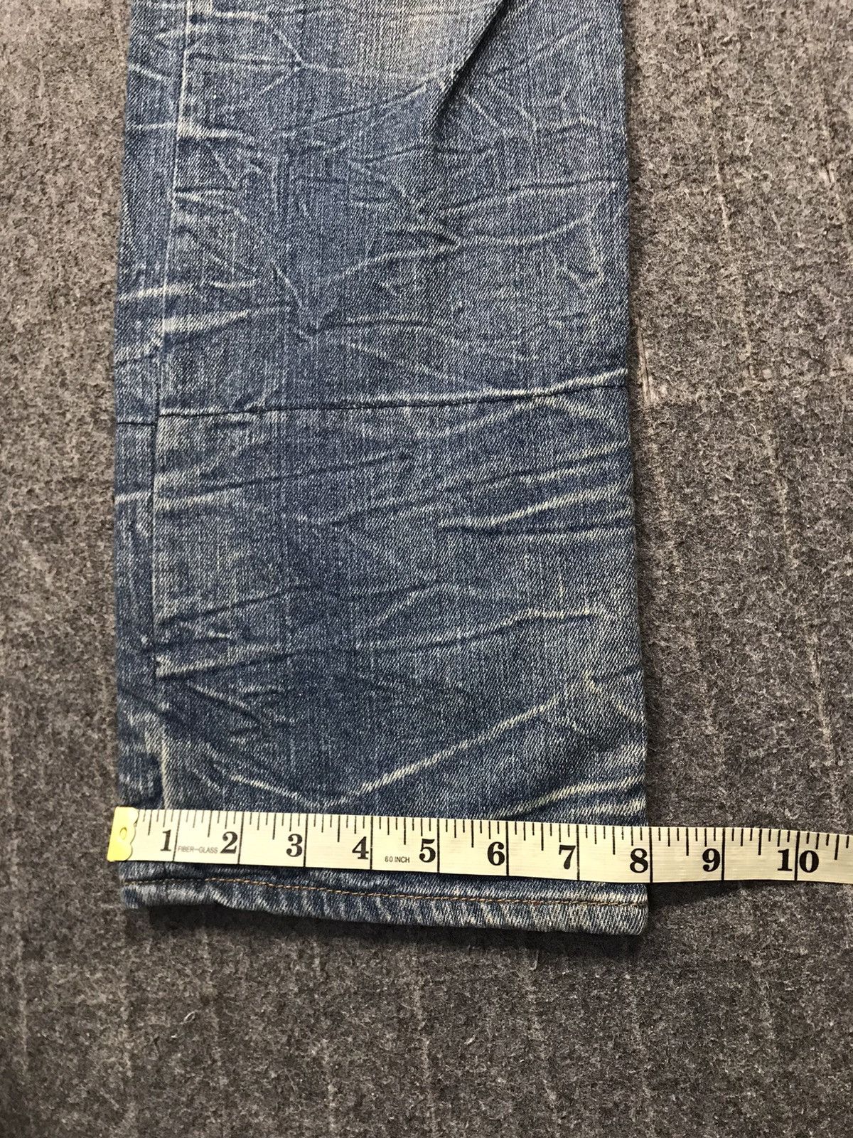 Japanese Brand Exit Zipper Indigo Denim Jeans Pants Double Waist Style Size US 30 / EU 46 - 17 Thumbnail