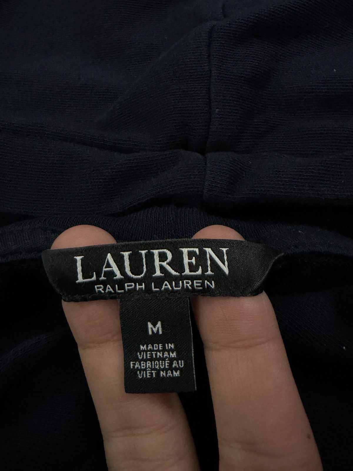 Lauren Ralph Lauren LRL Ralph Lauren Navy Cropped Hoodie Neon Pink Logo M Size M / US 6-8 / IT 42-44 - 5 Thumbnail