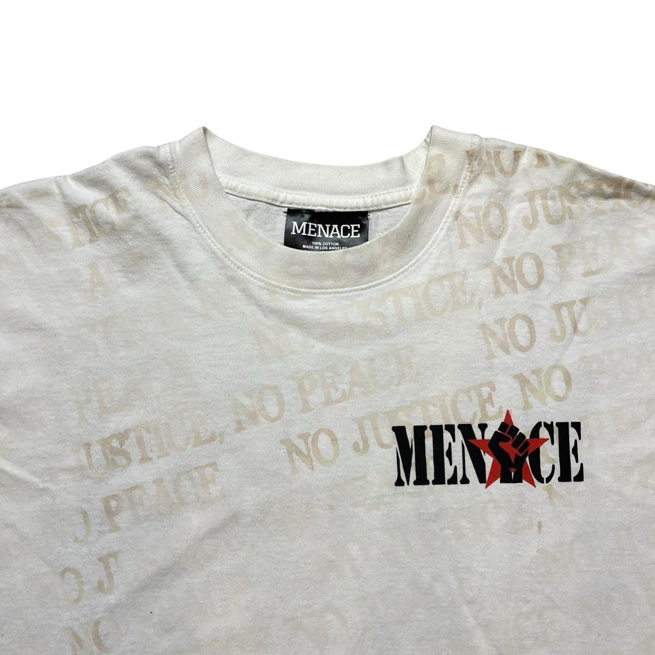 Designer MENACE “No Justice No Peace” heat reactive tee Size US XL / EU 56 / 4 - 3 Thumbnail