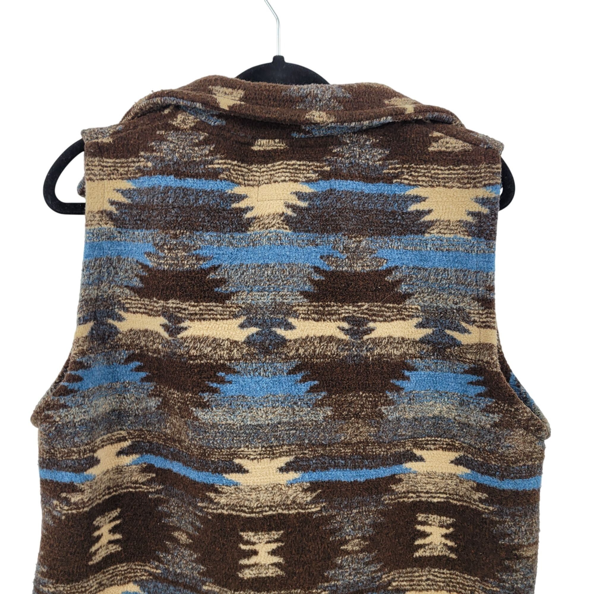 Vintage Vtg Bear Ridge Southwestern Teddy Bear Vest Sz L Brown Blue Size L / US 10 / IT 46 - 10 Thumbnail