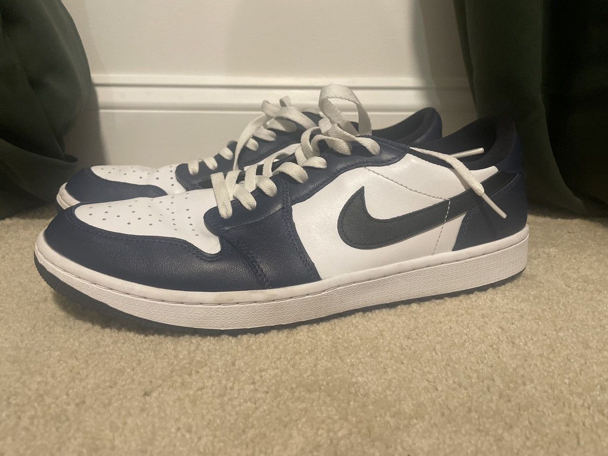 Jordan Brand Like New Jordan 1 Low OG Golf in Navy and White, size 13 Size US 13 / EU 46 - 1 Thumbnail